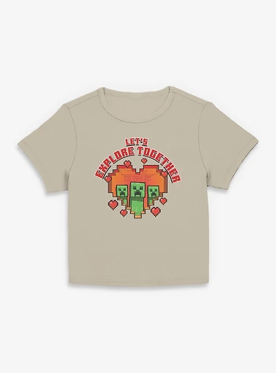 Minecraft Lovely Creeper Womens Baby T-Shirt
