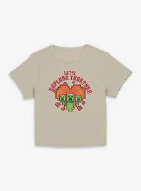Minecraft Lovely Creeper Womens Baby T-Shirt
