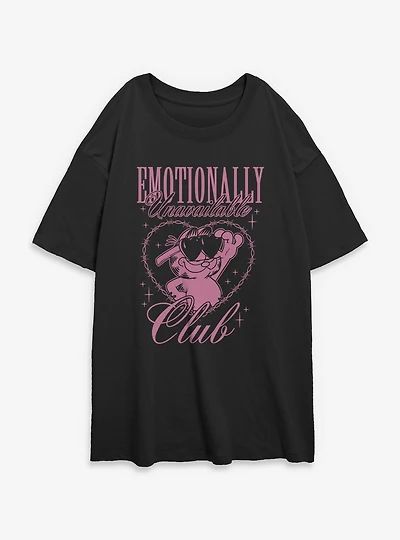 Garfield Unavailable Womens Oversized T-Shirt