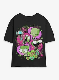 Invader ZIM I Love Doom Gir Womens Skimmer T-Shirt