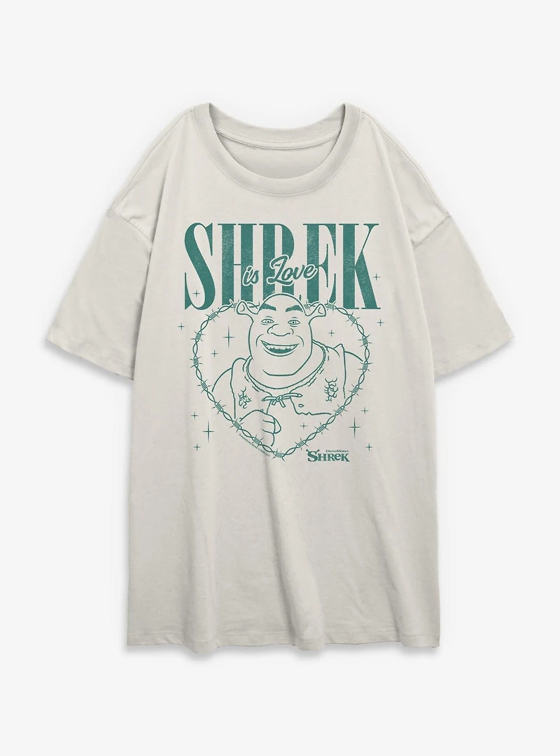 Shrek Is Love Womens Oversized T-Shirt