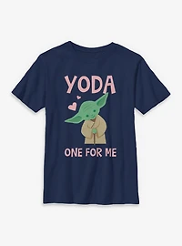 Star Wars Yoda One For Me Youth T-Shirt