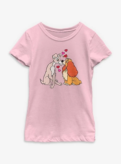Disney Lady and the Tramp Puppy Love Youth Girls T-Shirt