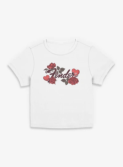 Fender Valentines Logo Womens Baby T-Shirt