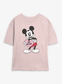 Disney Mickey Mouse Be Mine Womens Skimmer T-Shirt