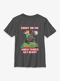 Minecraft Count On Me Youth T-Shirt