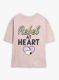 Star Wars: The Force Awakens Rebel At Heart Womens Skimmer T-Shirt