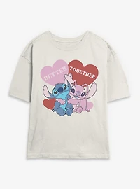 Disney Lilo & Stitch Better Together Womens Skimmer T-Shirt