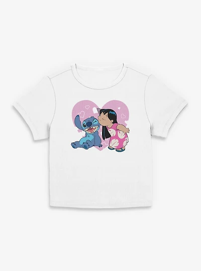 Disney Lilo & Stitch Valentine Kisses Womens Baby T-Shirt