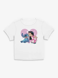 Disney Lilo & Stitch Valentine Kisses Womens Baby T-Shirt