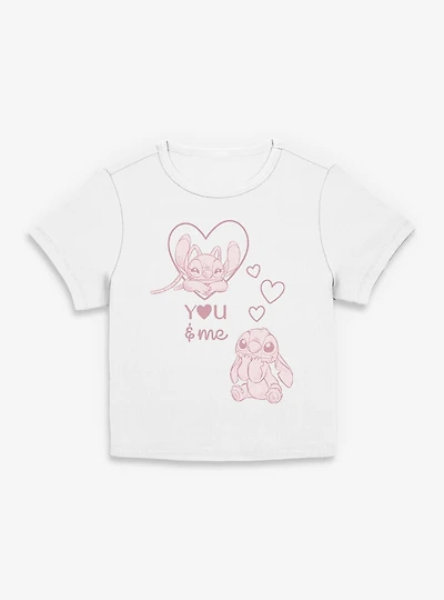 Disney Lilo & Stitch And Angel Lovebug Womens Baby T-Shirt