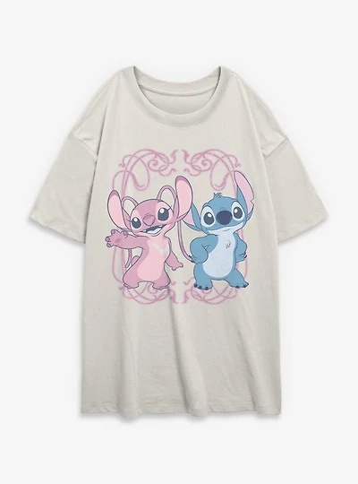 Disney Lilo & Stitch Perfect Aliens Womens Oversized T-Shirt
