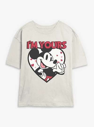 Disney Mickey Mouse I'm Yours Womens Skimmer T-Shirt