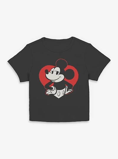 Disney Mickey Mouse Heart Womens Baby T-Shirt