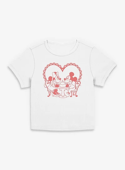 Disney Mickey Mouse & Minnie Sweetheart Date Night Womens Baby T-Shirt