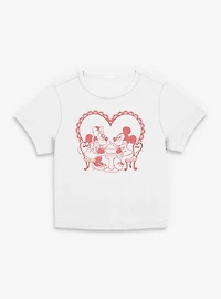 Disney Mickey Mouse & Minnie Sweetheart Date Night Womens Baby T-Shirt
