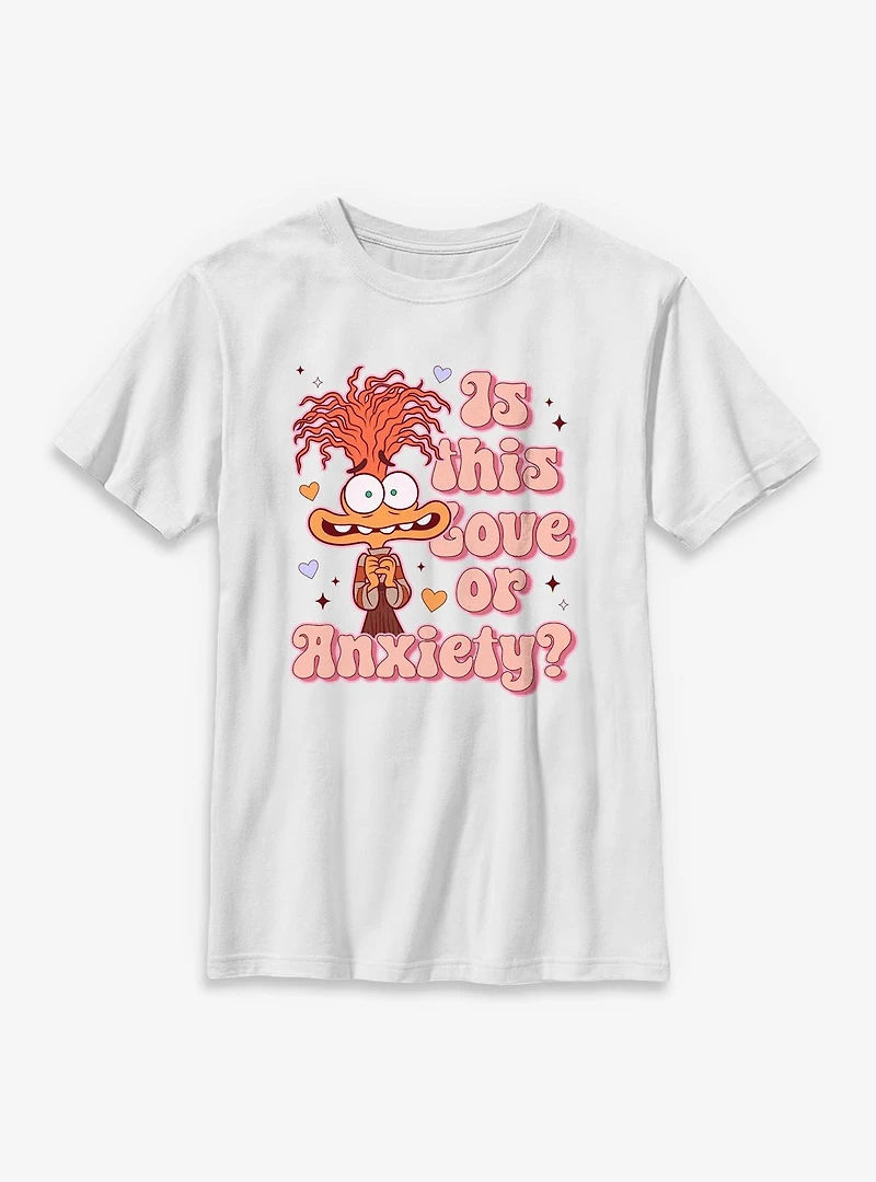 Disney Pixar Inside Out 2 Love Or Anxiety Youth T-Shirt