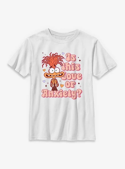 Disney Pixar Inside Out 2 Love Or Anxiety Youth T-Shirt