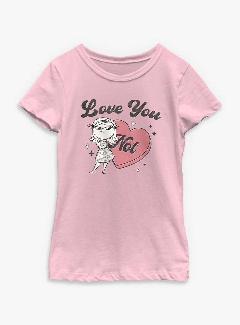Disney Pixar Inside Out Love You Not Youth Girls T-Shirt