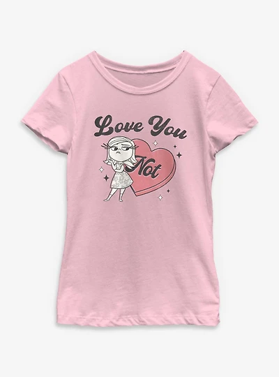 Disney Pixar Inside Out Love You Not Youth Girls T-Shirt