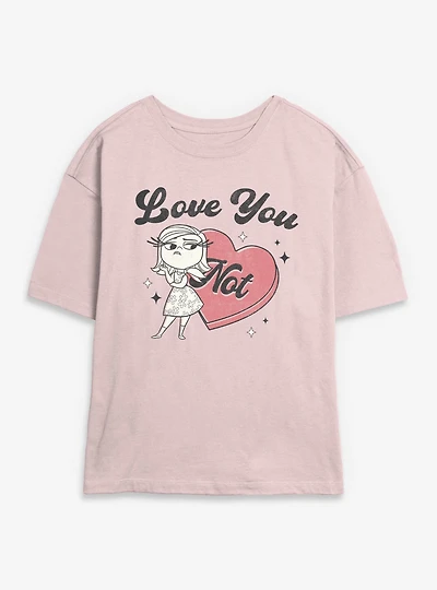 Disney Pixar Inside Out Love You Not Womens Skimmer T-Shirt