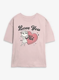 Disney Pixar Inside Out Love You Not Womens Skimmer T-Shirt