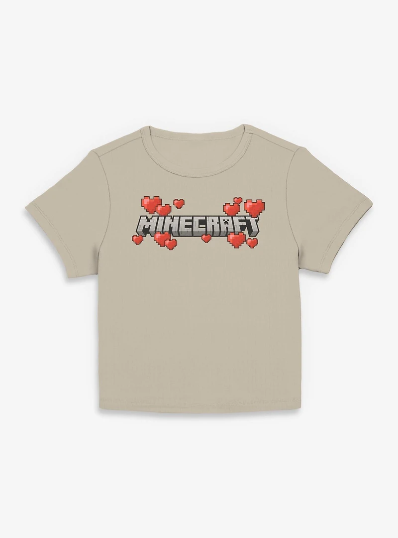 Minecraft Logo Hearts Womens Baby T-Shirt