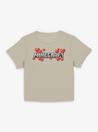 Minecraft Logo Hearts Womens Baby T-Shirt