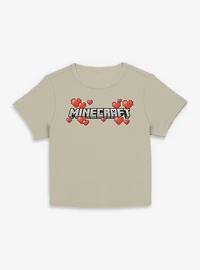 Minecraft Logo Hearts Womens Baby T-Shirt