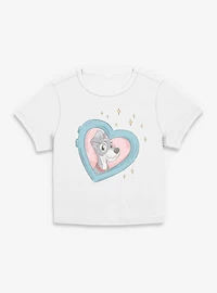 Disney Lady and the Tramp Heart Womens Baby T-Shirt