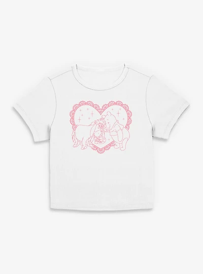 Disney Winnie The Pooh & Eeyore Heart For Womens Baby T-Shirt