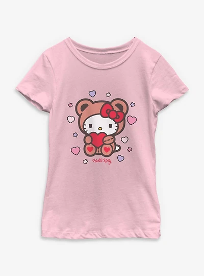 Sanrio Hello Kitty Valentine Bear Youth Girls T-Shirt