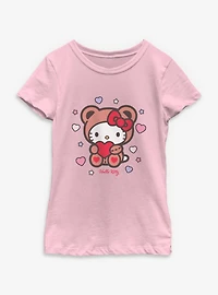 Sanrio Hello Kitty Valentine Bear Youth Girls T-Shirt