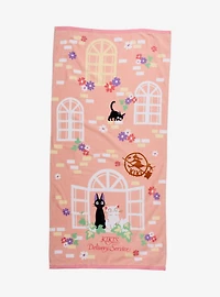 Studio Ghibli® Kiki's Delivery Service Jiji & Lily Bath Towel — BoxLunch Exclusive