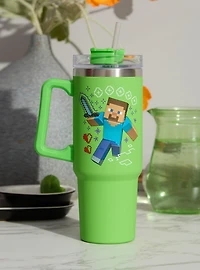 Minecraft Steve Straw Tumbler with Handle