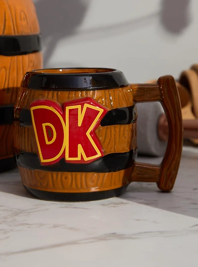 Nintendo Donkey Kong Barrel Figural Mug