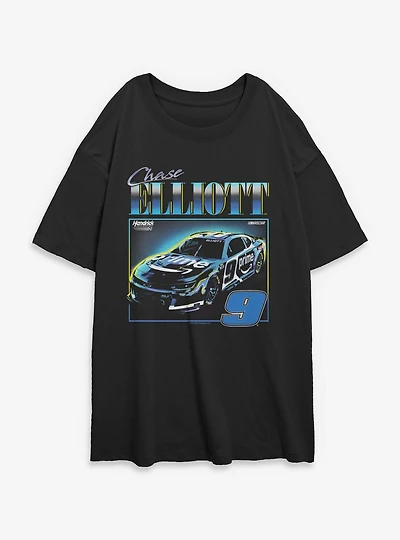 Hendrick Motorsports Y2K Chase Elliot Womens Oversized T-Shirt