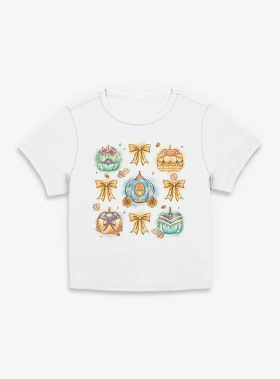 Disney Princesses Princess Pumkin Bow Womens Baby Tee