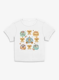 Disney Princesses Princess Pumkin Bow Womens Baby Tee