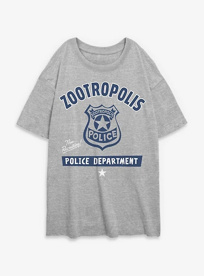 Disney Zootopia ZDP Dept Womens Oversized T-Shirt