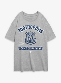 Disney Zootopia ZDP Dept Womens Oversized T-Shirt