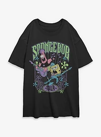 SpongeBob SquarePants Patrick Rock Tour Womens Oversized T-Shirt