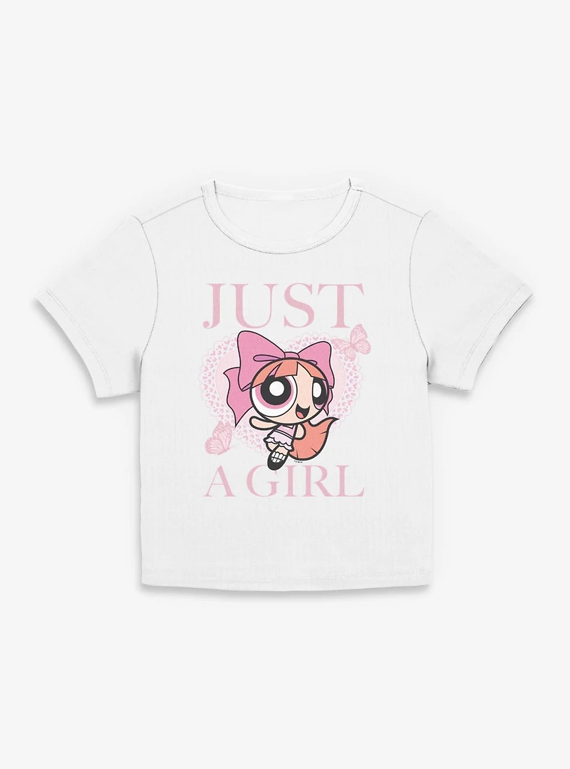 The Powerpuff Girls Blossom Just A Girl Womens Baby Tee