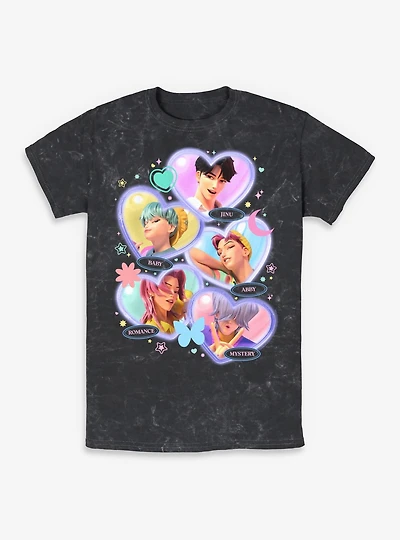 KPop Demon Hunters Saja Boys Soda Pop Mineral Wash T-Shirt