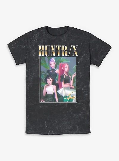 KPop Demon Hunters Huntrix Photocard Mineral Wash T-Shirt