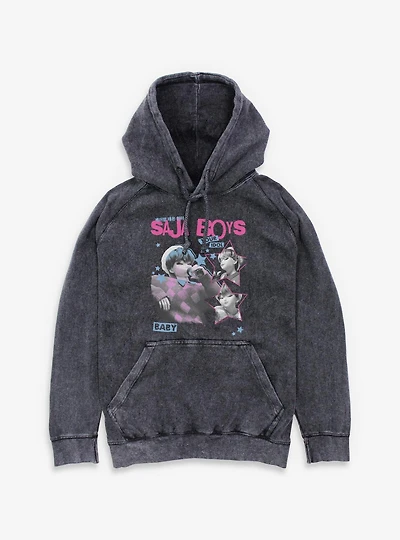 KPop Demon Hunters Baby Idol Mineral Wash Hoodie