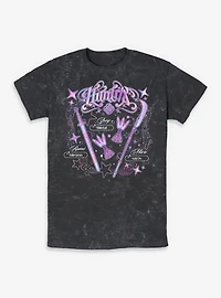 KPop Demon Hunters Huntrix Weapons Mineral Wash T-Shirt