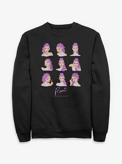 KPop Demon Hunters Rumi Expressions Sweatshirt