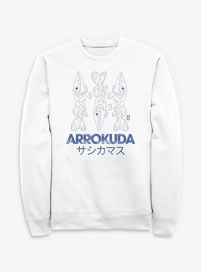 Pok?mon Arrokuda Gyotaku Sweatshirt
