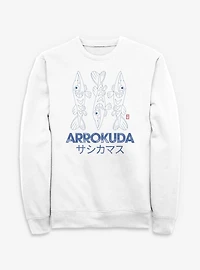 Pok?mon Arrokuda Gyotaku Sweatshirt